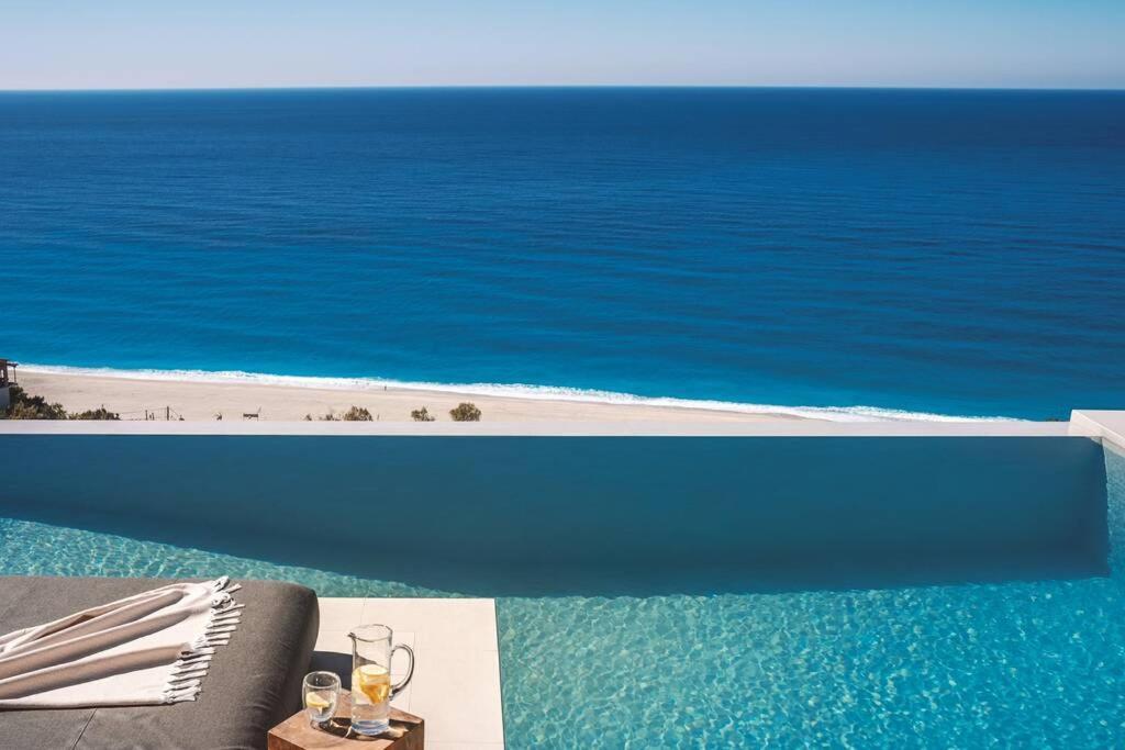 The Wave Twin Villa 1 Kathisma Beach Lefkada Buitenkant foto